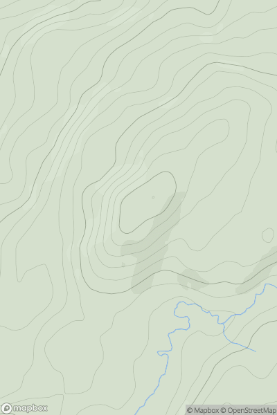 Thumbnail image for A' Chruach [Oban to Loch Fyne] [NM896016] showing contour plot for surrounding peak